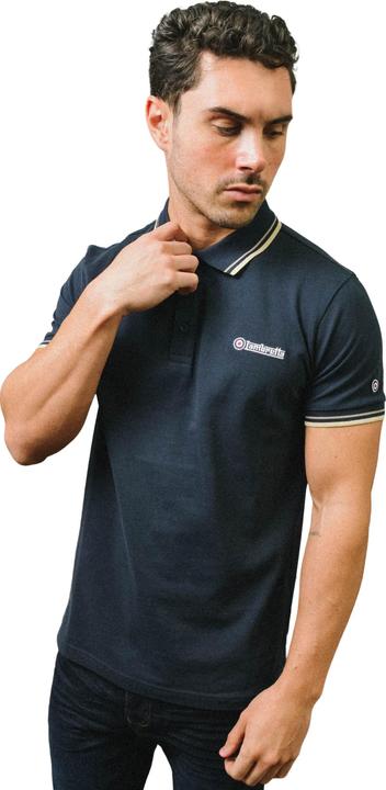 Actual product image Lambretta Mens SS25 Twin Tip Polo Shirt (L)