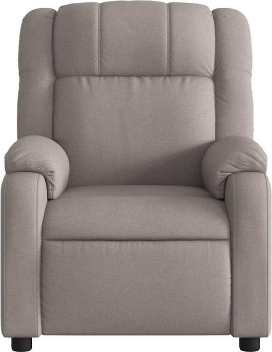 Image du produit VidaXL Fauteuil de massage Fauteuil de télévision Fauteuil de relaxation Fauteuil électrique Taupe Tissu