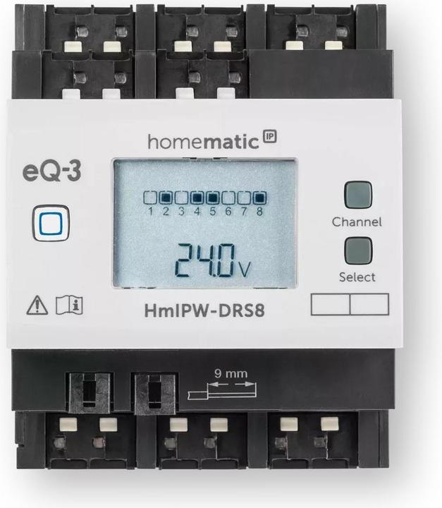 Image du produit EQ-3 Actionneur de commutation filaire HomeMatic IP 8x HmIPW-DRS8 (Actionneur de commutation)