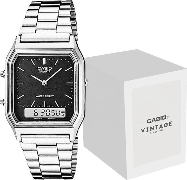 Actual product image Casio Vintage Aq-230a-1dmqyes (Digital watch, Analogue wristwatch, 27.80 mm)