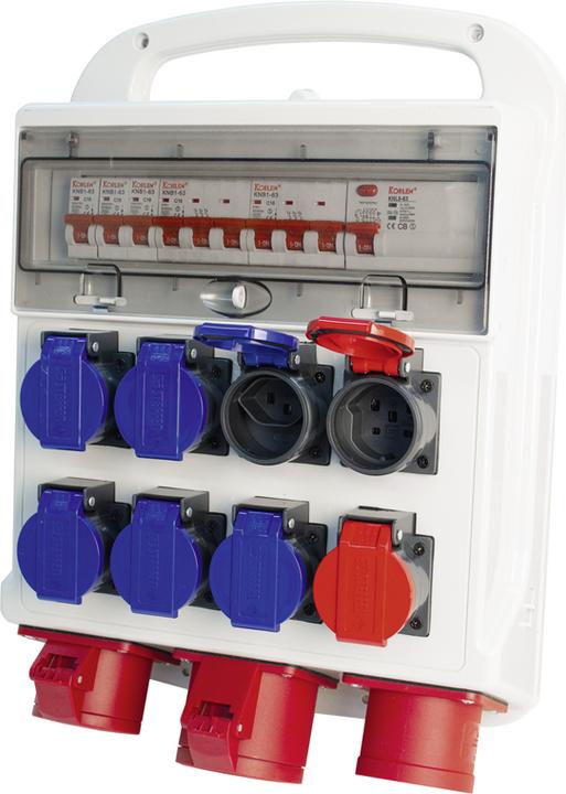 Produktbild Steffen Baustromverteiler (6 x, CEE 32/5, Typ 23, Typ 25, CEE 16/5)
