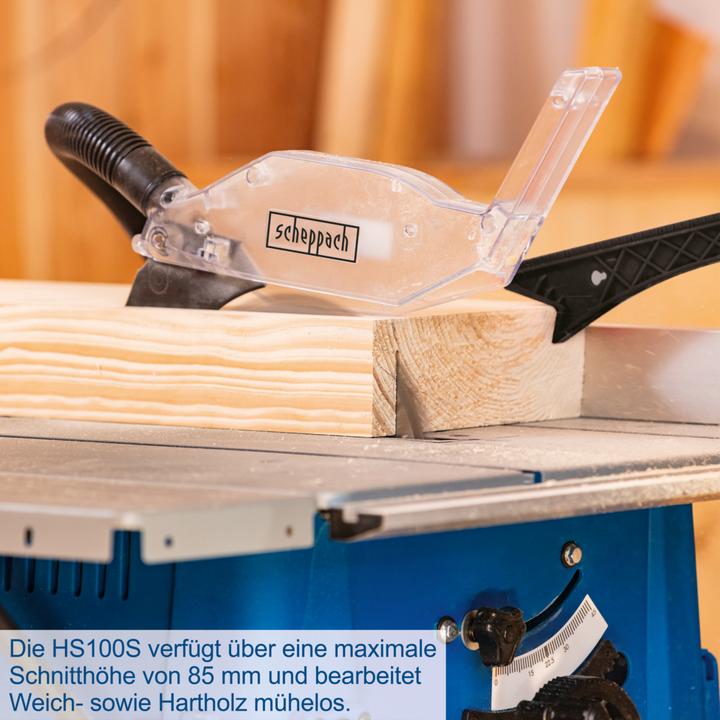 Actual product image Scheppach HS100S Circular table saw 220-240V 50Hz 2000W - 250mm