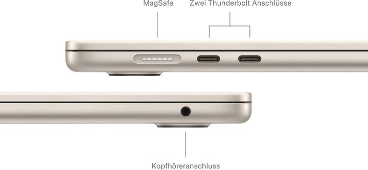 Actual product image Apple MacBook Air – 2024 (15", M3, 16 GB, 256 GB, DE)