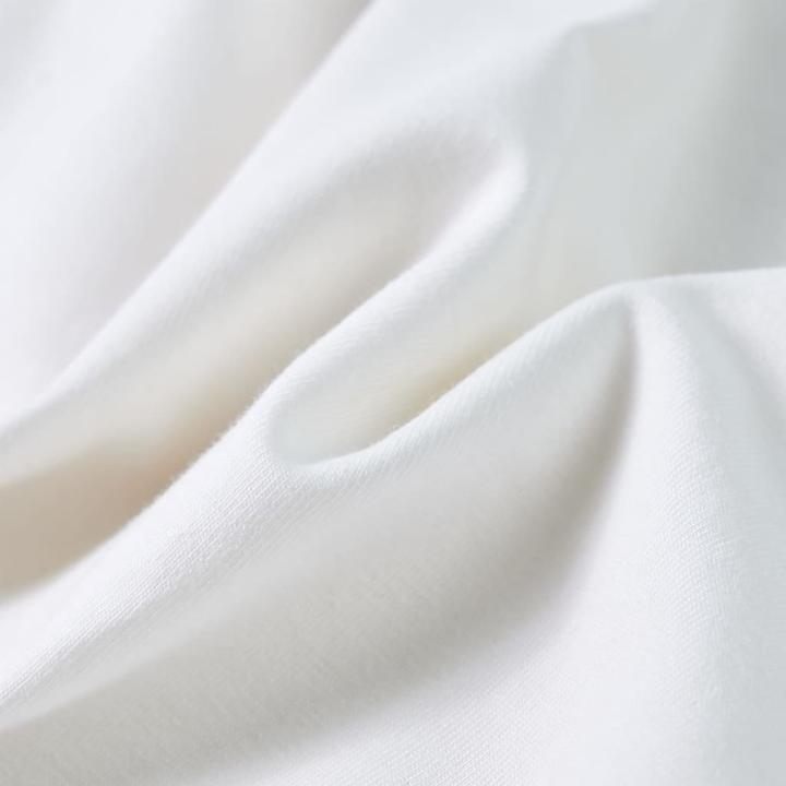 Actual product image VidaXL Children's T-shirt with frill sleeves Ecru 104,Material: 95 (104)