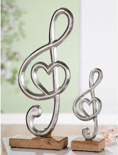 Actual product image Gilde Aluminium clef with heart