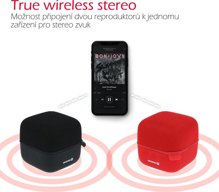 Actual product image Swissten Music Cube Bluetooth Speaker (5 h, Rechargeable battery operated)