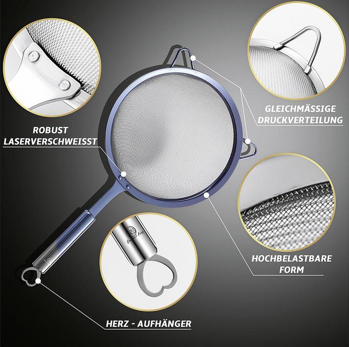 Actual product image Gourmet Easy Kitchen Strainer Set blue