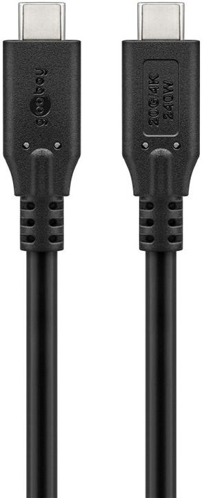 Immagine prodotto Goobay Cavo USB-C, USB4, 240 W, 20 Gbit/s, Power Delivery, 2 m (2 m, USB 4.0)