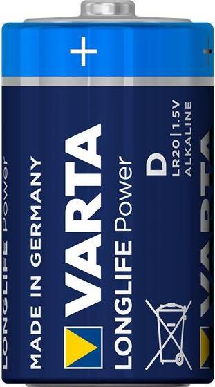 Actual product image Varta long-life power (4 pcs., D, 16500 mAh)