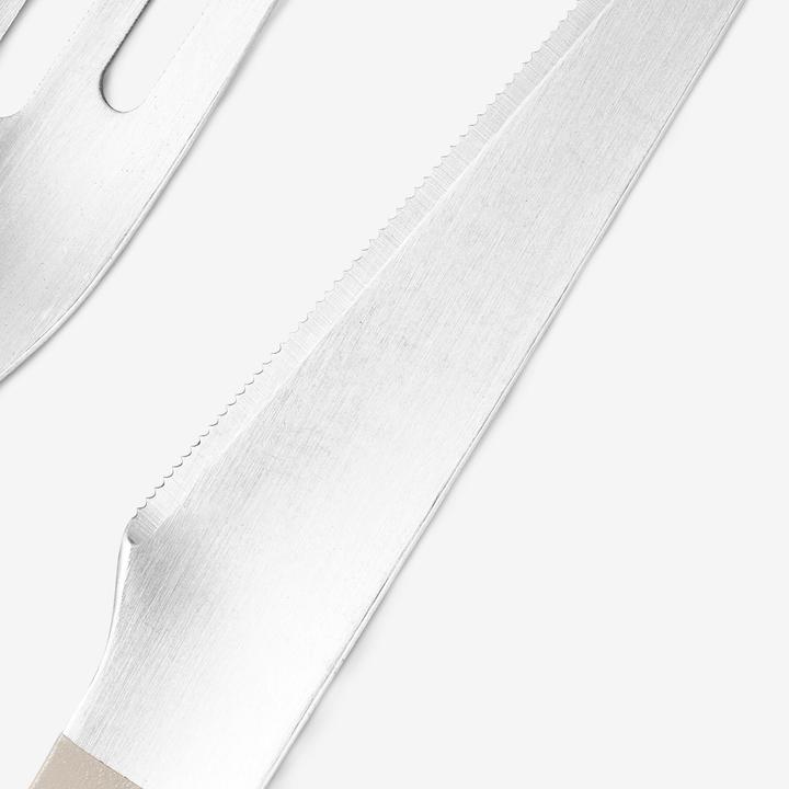 Image du produit Quechua Kit de 12 couverts de camping en acier inox 4 couteaux 4 fourchettes 4 cuillères