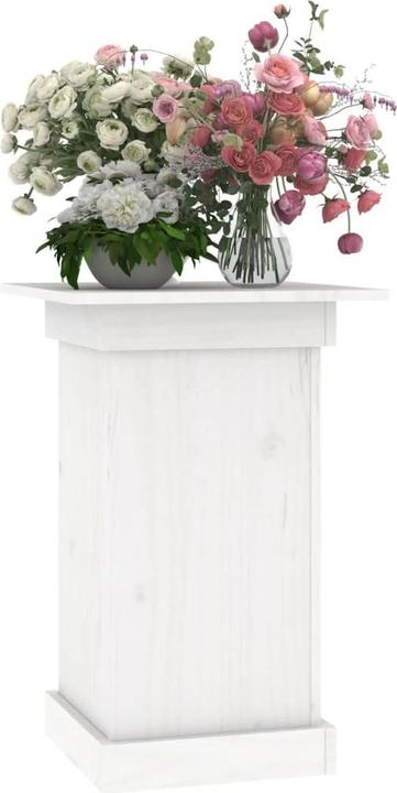 Produktbild VidaXL Blumenständer Weiss 40x40x60 cm Massivholz Kiefer,Farbe