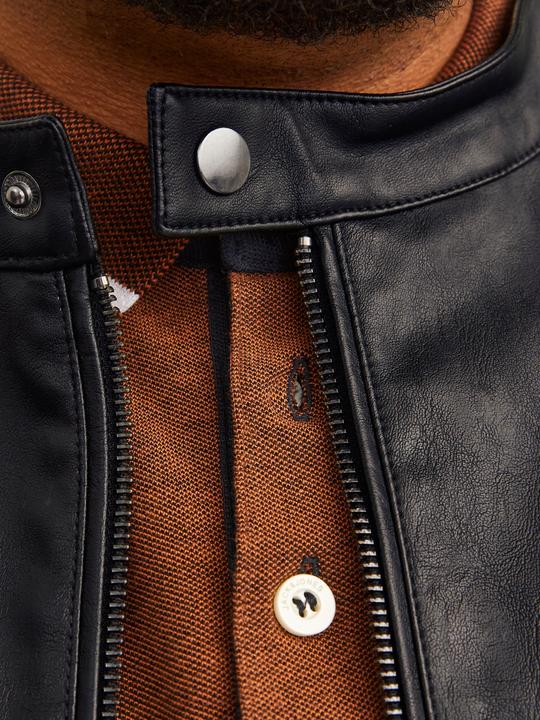 Produktbild Jack & Jones Plus Size Lederjacke Lederjacke (4XL)
