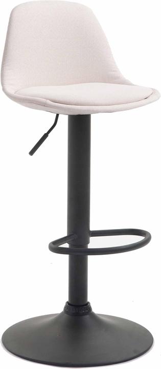 Image du produit CLP Tabouret de bar Kiel tissu noir, crème