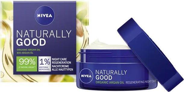 Produktbild NIVEA Naturally Good Nachtcreme Bio Argan Öl (50 ml, Nachtcreme)