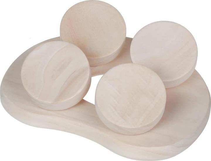 Produktbild SudoreWell Sauna Kopfstütze, 4-Punkt aus Espe rund