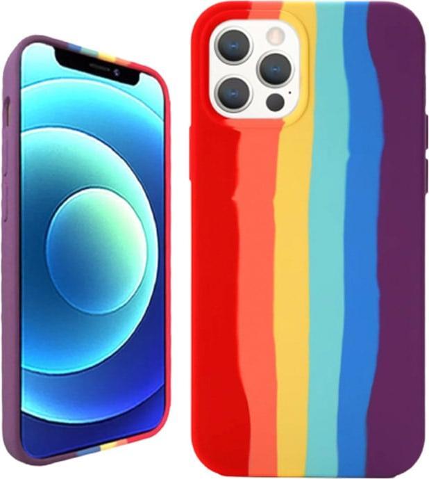 Actual product image RPD iPhone 12 Pro Max - Silicone Case Rainbow - Regenbogen-Muster (Apple iPhone 12 Pro Max)
