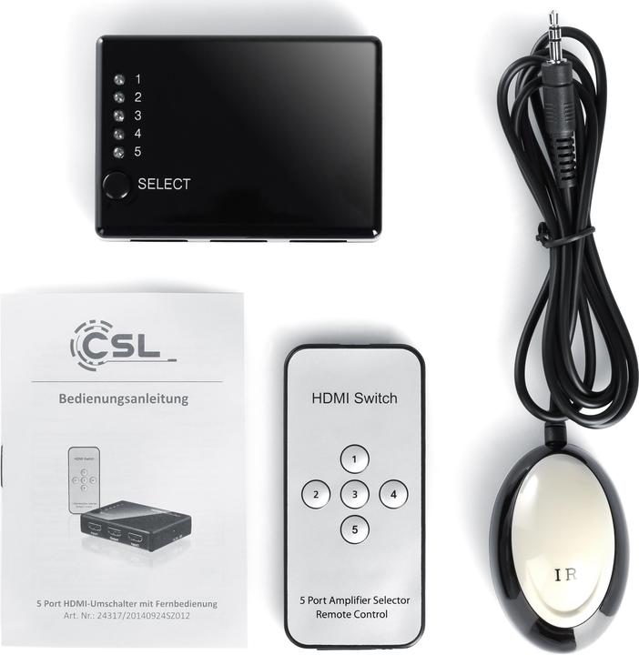Produktbild CSL 5 Port HDMI Switch