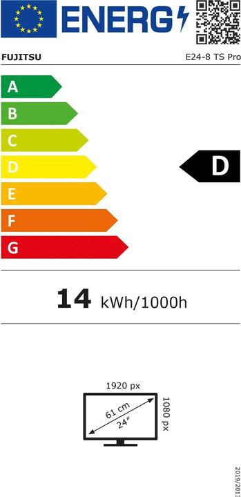 Energie-Label Fujitsu E24-8 TS Pro (1920 x 1080 Pixel, 23.80")
