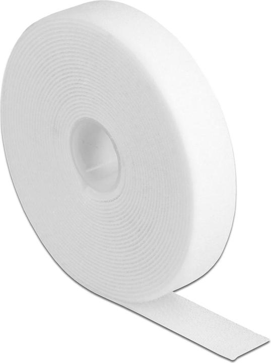Delock Nastro in velcro su rotolo L 5 m x W 20 mm bianco (20 mm)