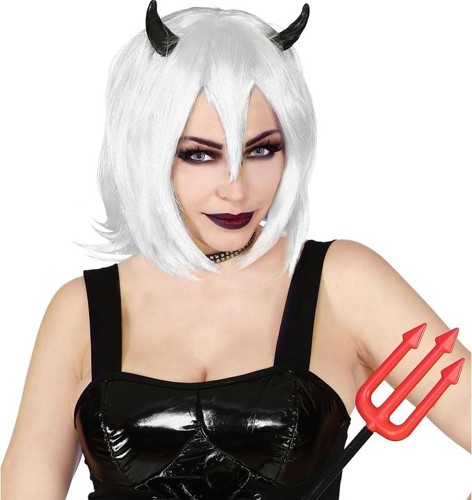 Immagine prodotto Magni Widmann 04457 - Parrucca da diavolo, cosplay, gotica, festa a tema, carnevale, Halloween