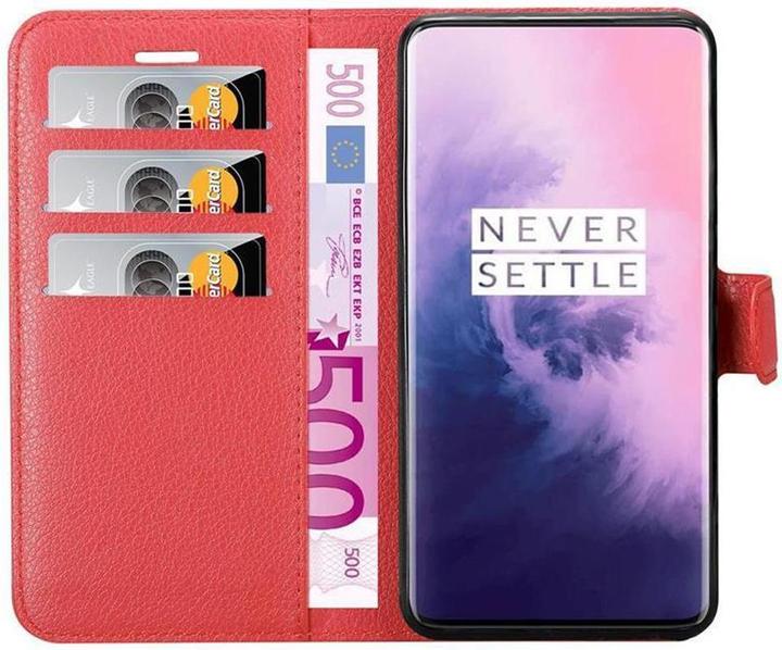 Actual product image Cadorabo Book with stand function cover (OnePlus 7 Pro)
