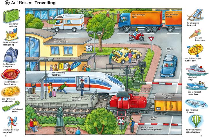 Actual product image Mein erstes Englisch Bildwörterbuch mit Audio-Download (German, Joachim ruffle, gondolino picture words and exercise books, 2022)