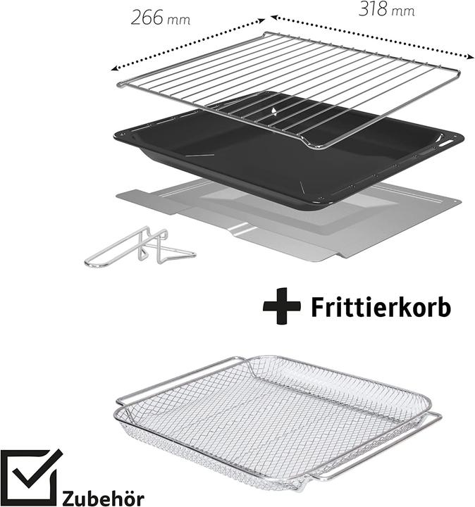 Produktbild Icqn 20L Minibackofen mit Airfry Funktion