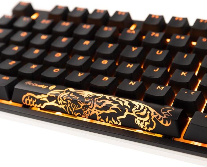 Actual product image Ducky ONE 2 Backlit PBT Gaming Keyboard, MX-Blue, RGB LED - black (US) (US, Cable)