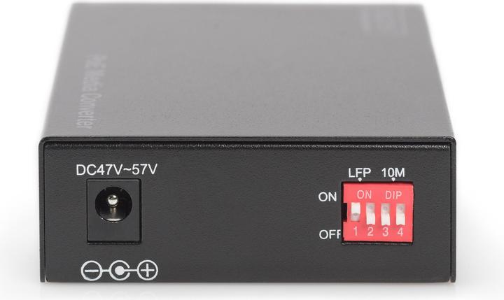 Actual product image Digitus PoE Media Converter Singlemode 10/100/1000Base-T to 1000Base-LX Incl. PSU 30W SC connector Up to... (Media converter)