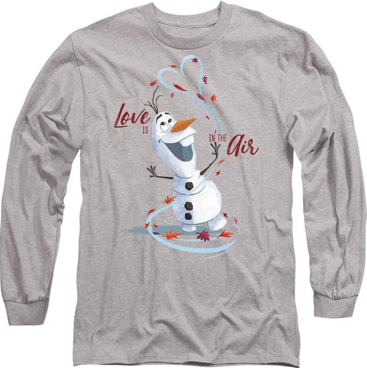 Actual product image Disney Frozen Unisex Adult Love Is In The Air Valentine's Day T-Shirt (M)