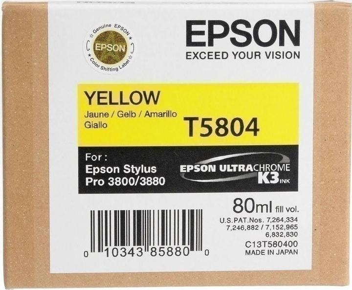 Image du produit Epson T5804 (Y)