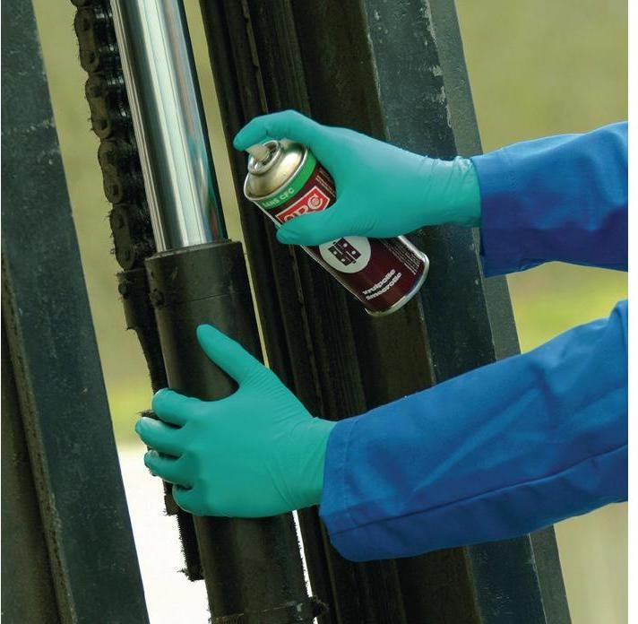 Actual product image Ansell Disposable gloves TouchNTuff 92-600 size 8 1/2-9 green EN 374 PPE category III (2, 3, 4, 5, 6, 7, 8, 9)