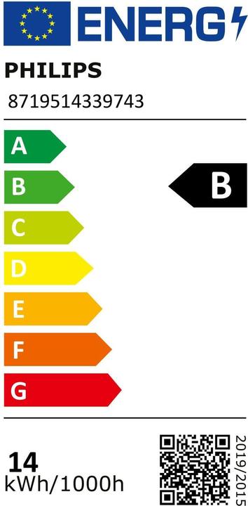 Label énergétique Philips Tube maître (G13, 13.50 W, 2500 lm, 1 x, B)