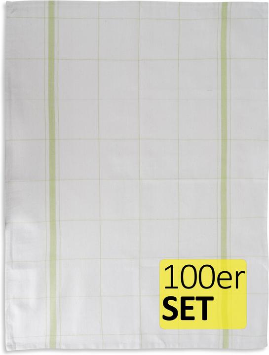 Produktbild Aspero 100 Geschirrtücher aus Baumwolle (55 x 75 cm)