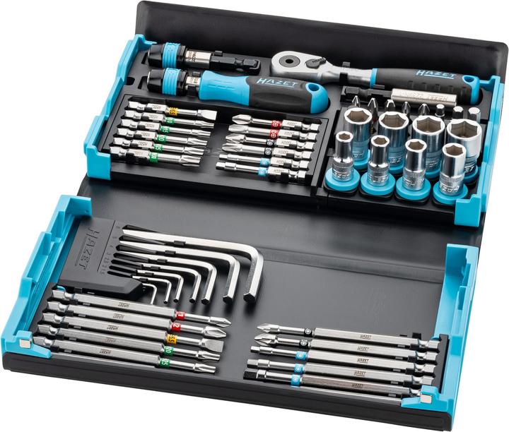 Produktbild HAZET SmartCase Bit Satz 2200SC-32 ∙ Sechskant6,3 (1/4 Zoll), Vierkant6,3 mm (1/4 Zoll) ∙ Schlitz P… (Kreuz Phillips PH M1, Kreuz Phillips PH M2, Kreuz Phillips PH M3, Kreuz Pozidriv PZ M1, Kreuz Pozidriv PZ M2, Sechskant (hexagonal) M3, Innensechsrund TX M25, Innensechsrund TX M30, Innensechsrund TX M40, Sechskant (hexagonal) M4, Sechskant (hexagonal) M5, Sechskant (hexagonal) M6)