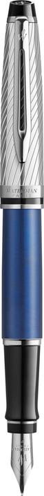 Immagine prodotto Waterman Penna stilografica Expert DeLuxe Blue C.C. (F-blu) (Blu, Argento, 1 x)