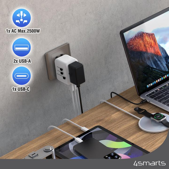 Immagine prodotto 4smarts Adattatore da viaggio Nomad 20W bianco