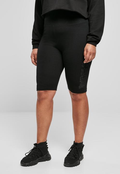Actual product image Urban Classics Ladies High Waist Branded Cycle Shorts (M)