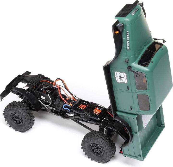Productafbeelding Axial Schaal Crawler SCX24 Dodge Power Wagon Groen, 1:24, RTR (RTR Gereed voor gebruik)