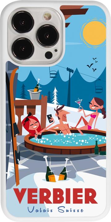 Image du produit PhoneLook Coque Silicone rigide blanc Verbier Mountain Jacuzzi (Apple iPhone 13 Pro)