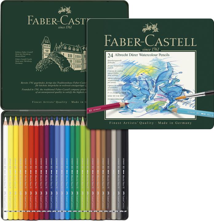 Image du produit Faber-Castell Crayon d'aquarelle Albrecht Dürer (Multicolore, 24 x)