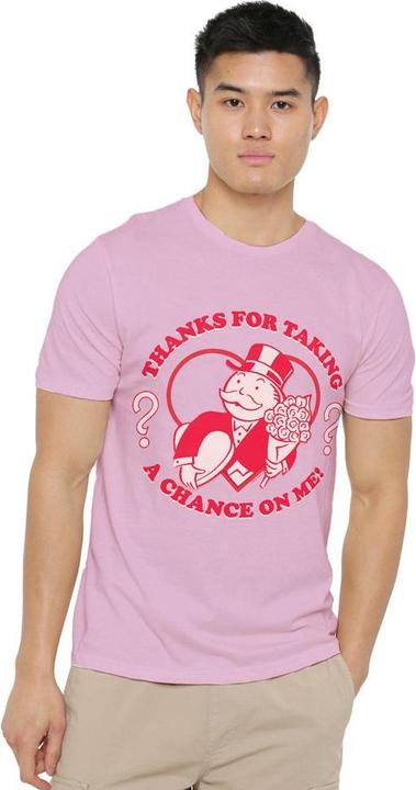 Actual product image Monopoly Mens Taking A Chance T-Shirt (M)
