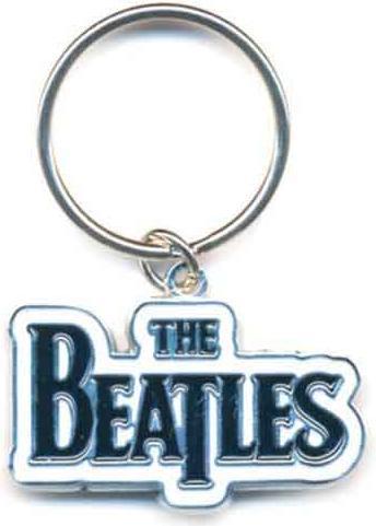 Rock Off The Beatles Metall Schlüsselanhänger White Logo