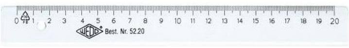 Actual product image Wedo Ruler 20 cm scale (20 cm)