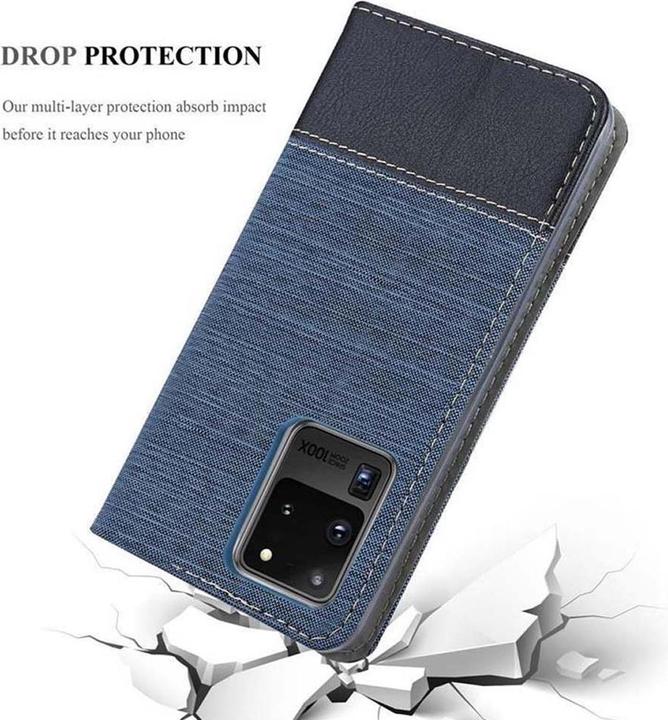 Actual product image Cadorabo Book Jeans Optics Cover (Samsung Galaxy S20 Ultra)