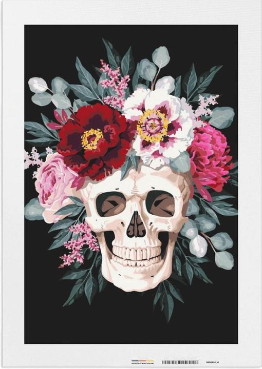Actual product image ZenPainting Schädel mit Blumenkranz - Malen nach Zahlen