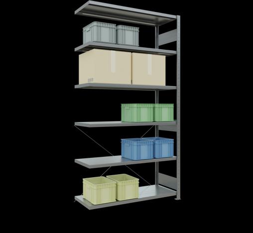 Actual product image Schulte Lagertechnik MULTIplus250 boltless bay system with cross brace