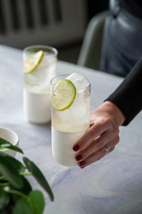 Actual product image Villeroy & Boch Long drink glass, set of 4 Manufacture Rock blanc (0.30 l, 4 x)
