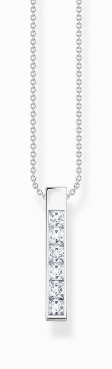 Produktbild Thomas Sabo Halskette Weisse Steine Silber (925er Silber, 40 - 45 cm)