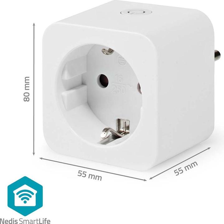 Actual product image Nedis Smartlife Smart Plug| WLAN| Power Meter| 3680 W| Type F CEE 7/3| -10
